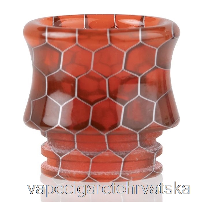 Vape Cigarete 810 Crown Snake Skin Resin Drip Tip Red